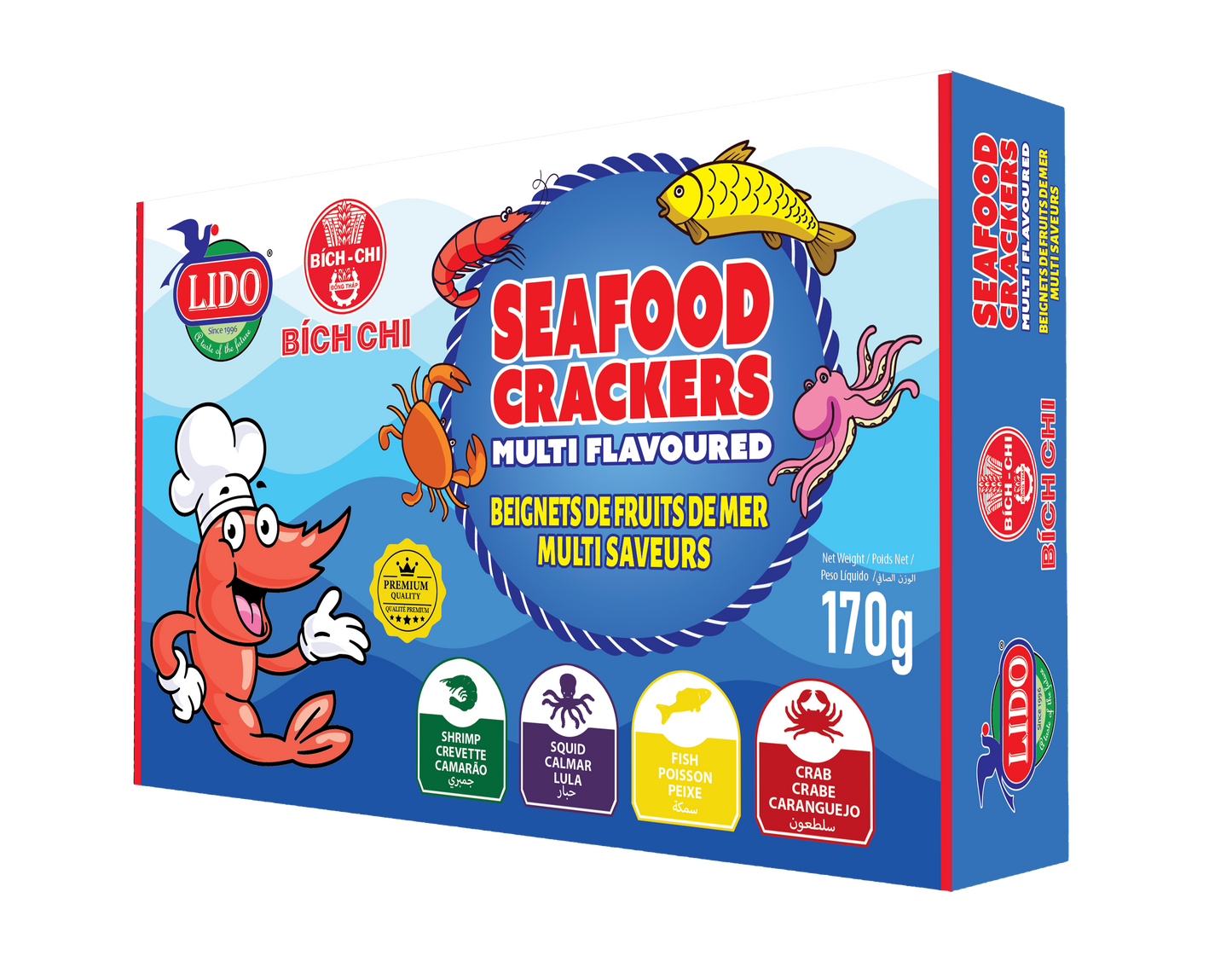 LIDO Seafood Crackers (170g)